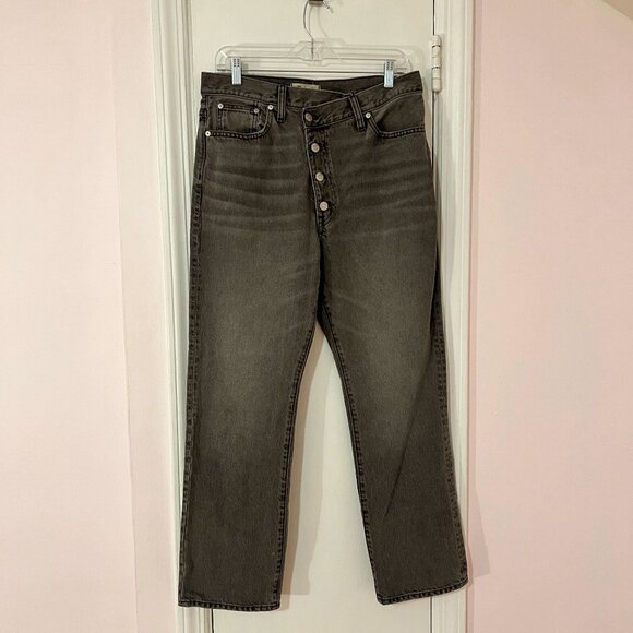 Madewell The '90s Straight Jean - Gray Size 30 - Picture 4 of 10